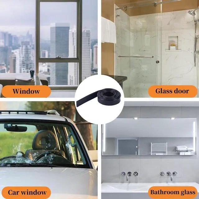 Alt view image 4 of 5 - 2 Pcs 41 Inch Squeegee Replacement Rubber Blade, Household Silicone Squeegee Refill for Window, Glass, Shower Doors Cleaning