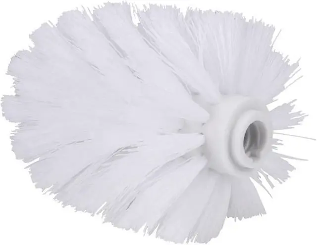 Alt view image 2 of 7 - Faddare 2pcs Toilet Brush Replacement Head, Plastic Replacement Toilet Bowl Brush Head, Universal Round Ball Shaped Toilet Brushes Heads Bathroom Brush Cleaners Bathroom Cleaning Tool(White)