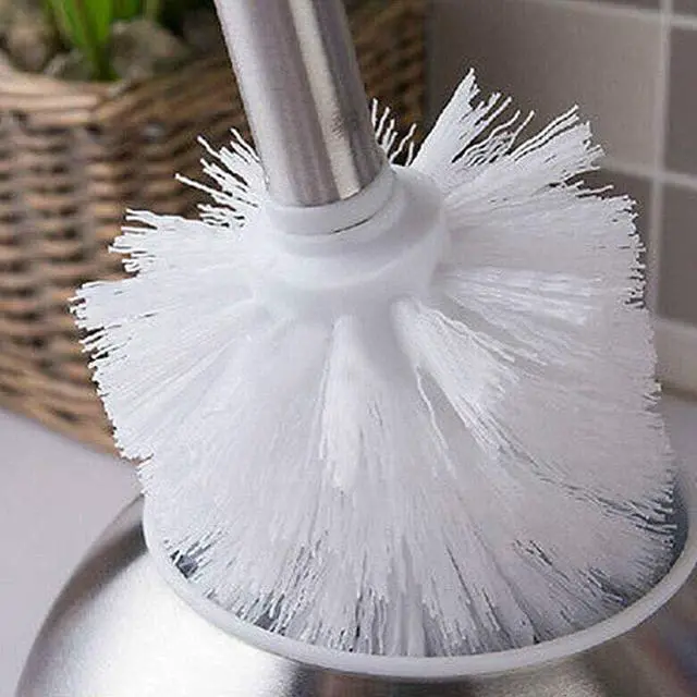 Alt view image 4 of 7 - Faddare 2pcs Toilet Brush Replacement Head, Plastic Replacement Toilet Bowl Brush Head, Universal Round Ball Shaped Toilet Brushes Heads Bathroom Brush Cleaners Bathroom Cleaning Tool(White)
