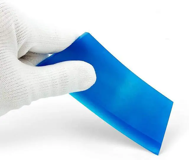 Alt view image 5 of 7 - CARTINTS 2pack Mini Squeegee Rubber Squeegee, 5.1x 2 inch, for Cleaning Glass, Shower Door and Car Windows and Screen Printing, Blue/Green