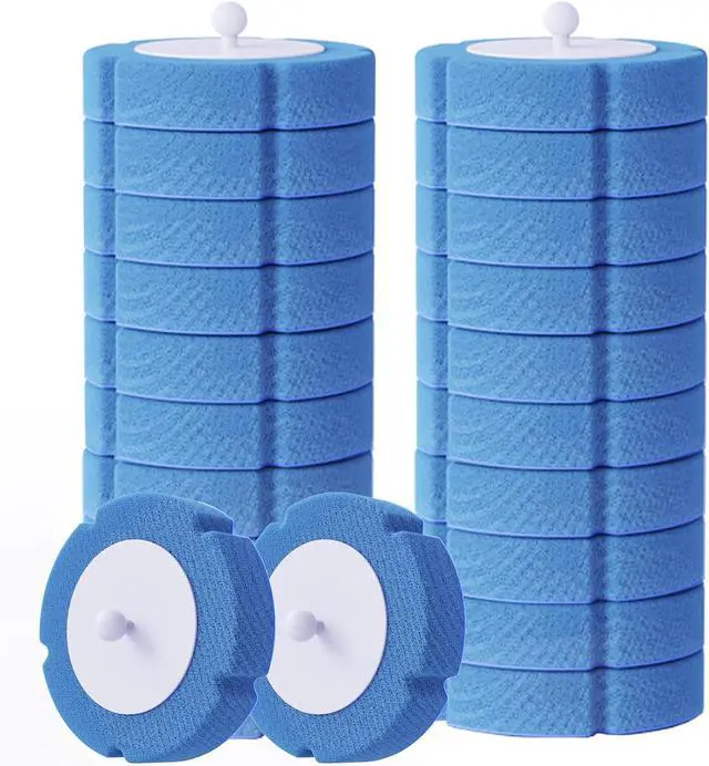 Main image of Disposable Toilet Brush Refills 20 PCS Blue(20 Refills)