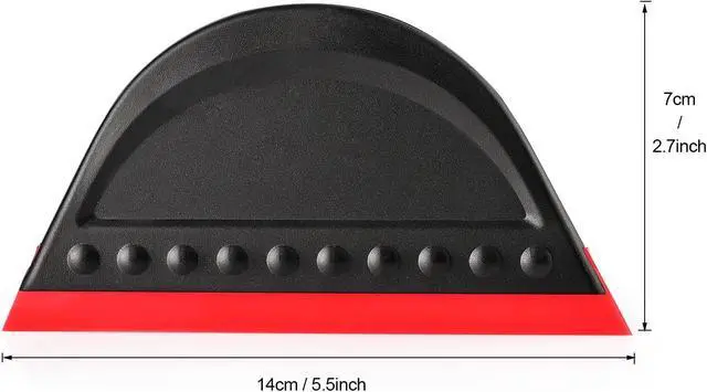 Alt view image 2 of 7 - FOSHIO 2 Pack Black Mini Squeegee for Vinyl, Window Tint Car Film Wrap, Sign Making, DIY Crafting, Wallpaper Smoothing Tool, Squeegee for Window Cleaning for Car Windshield, Window, Mirror, Glass Door