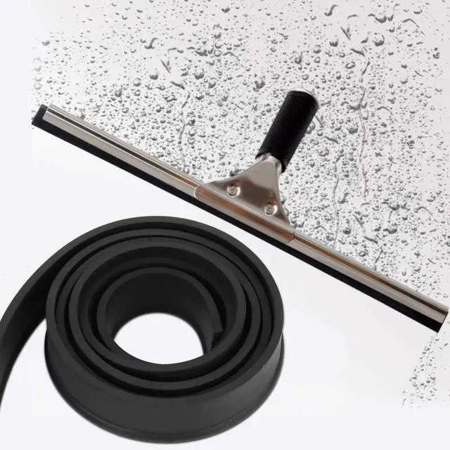 Alt view image 3 of 7 - Universal Squeegee Replacement Blade, Wide Flexible Rubber Blade for Window Cleaning