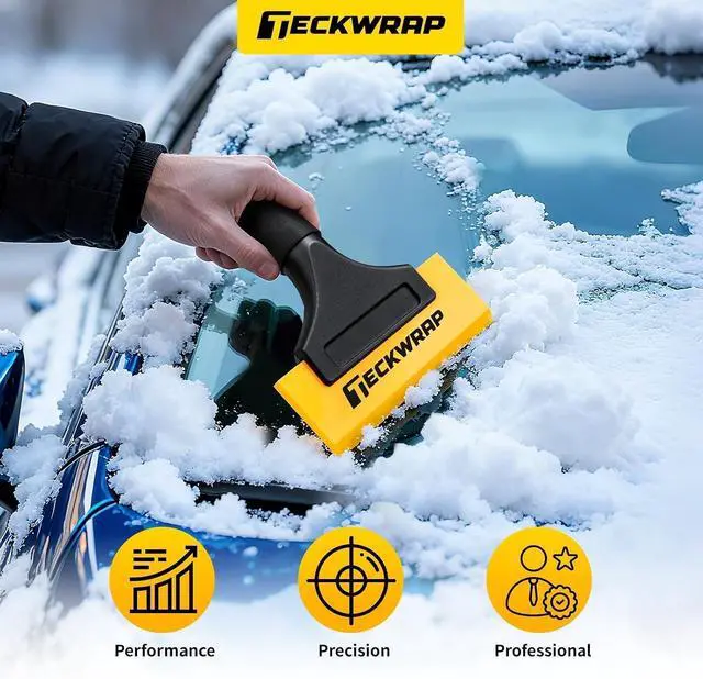 Alt view image 2 of 7 - TECKWRAP Mini Silicone Squeegee for Window Tint & Vinyl Wrap, 5 Inch | Heavy-duty silicone squeegee, scratch-free for glass, tint & mirrors, unsuitable for tight corners.