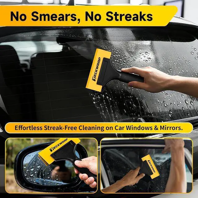 Alt view image 5 of 7 - TECKWRAP Mini Silicone Squeegee for Window Tint & Vinyl Wrap, 5 Inch | Heavy-duty silicone squeegee, scratch-free for glass, tint & mirrors, unsuitable for tight corners.