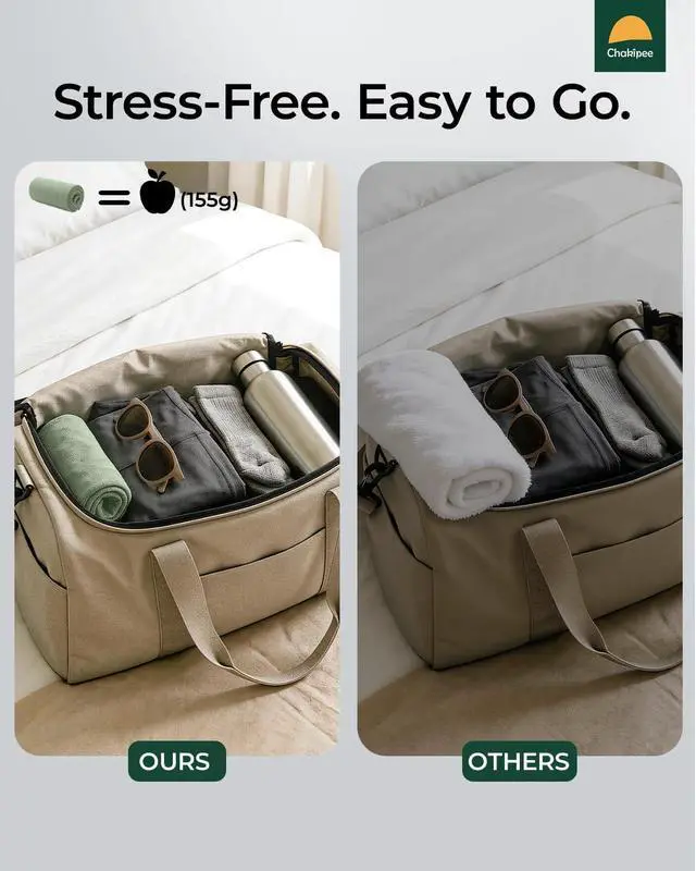 Alt view image 4 of 7 - Quick Dry Microfiber Towel Travel, Beach & Camping Towels. Fast Drying, Super Absorbent & Ultra Compact for Travel, Bath, Gym, Swimming, 1 Pack, 48''x24'' Army Green