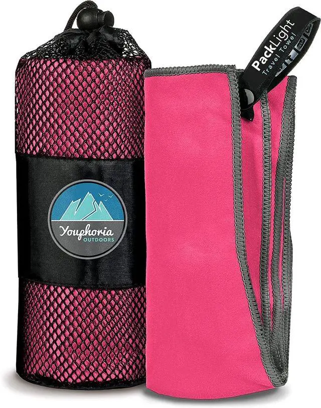 Main image of Youphoria Microfiber Travel Towel Fast Drying Lightweight - Quick Dry Towel for Camping, Beach, Backpacking, Hiking & Sport