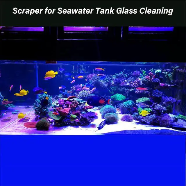 Alt view image 4 of 7 - Vimvins Algae Scraper for Glass Aquarium,Aquarium Razor Scraper with 10 Replaceable Blades,Aquarium Cleaning Tools.