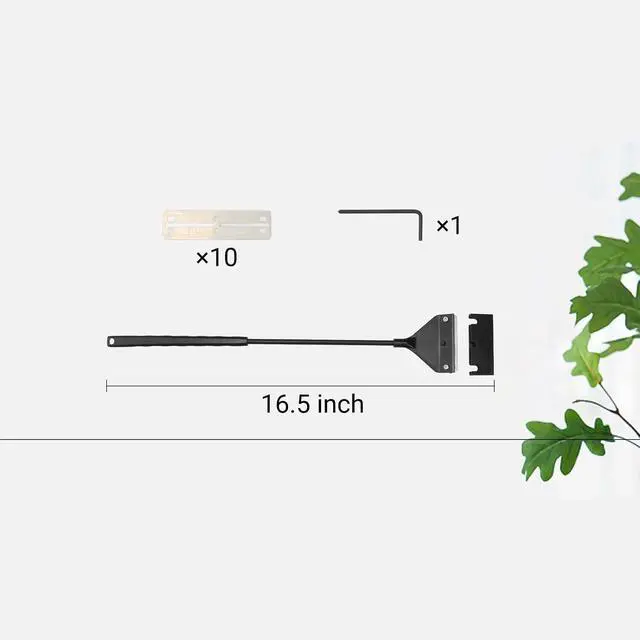 Alt view image 7 of 7 - Vimvins Algae Scraper for Glass Aquarium,Aquarium Razor Scraper with 10 Replaceable Blades,Aquarium Cleaning Tools.