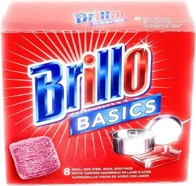 Main image of Brillo Basics Steel Wool Scrub Pads, 8-ct. Box