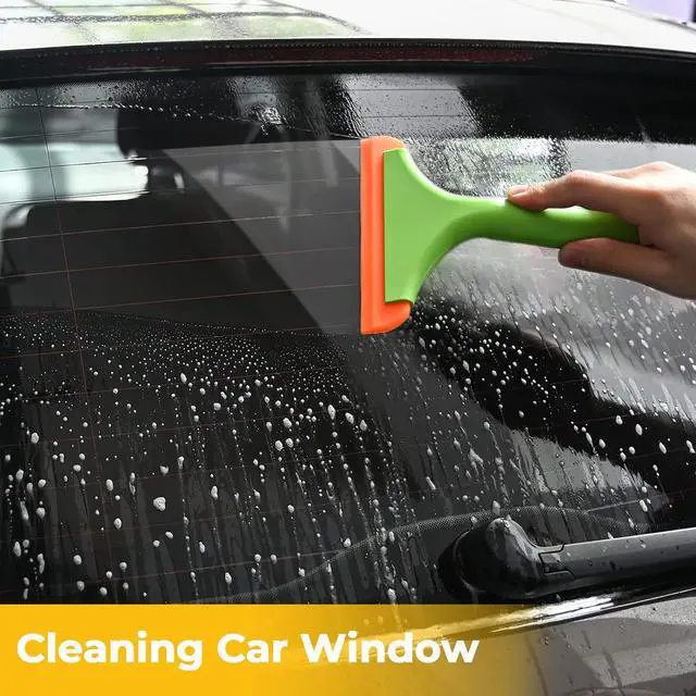 Alt view image 5 of 7 - Gomake Small Silicone Squeegee Window Shower Squeegee,Auto Water Blade Squeegee for Shower Glass Door,Car Windshield, Window, Mirror, Bathroom,Countertop Cleaning