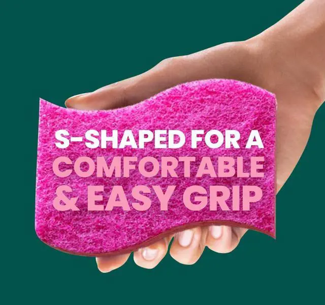 Alt view image 6 of 7 - Scotch-Brite Delicate Clean Non-Scratch Scrub Sponge, 3 Pack | Kitchen Sponges for Cleaning Home, Bathroom, Effective + Gentle Dish Scrubber, Safe on Nonstick surfaces
