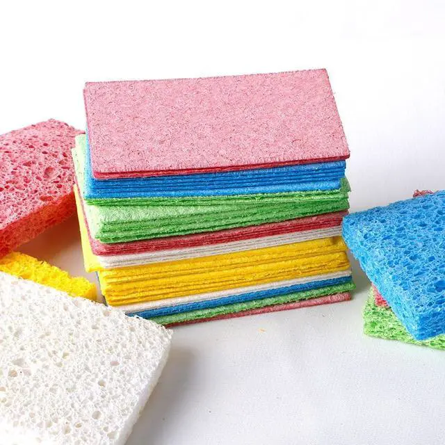 Alt view image 6 of 7 - 6 - Pack Non-Scratch Scrub Sponges - Sponges for Dishes and Washing Dishes, Cleaning Sponges for Kitchen Home Office, Magical 3D DIY Art and Craft SuppliersBlue