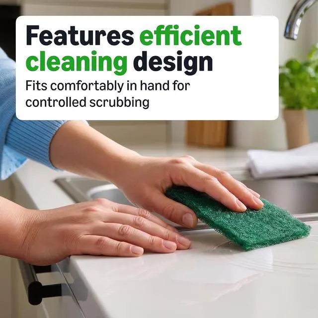 Alt view image 3 of 6 - Amazon Basics Heavy Duty Scour Pads, Dish Scrubber for Kitchen + Outdoor, 4 Count, Pack of 1