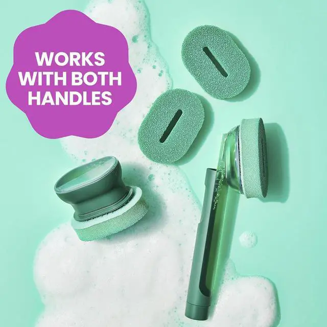 Alt view image 3 of 7 - Brite by Scotch-Brite Refill Scrubbers, 2 Pack | Ideal for use as refill on BRITE Dishwand and Palm Scrubber