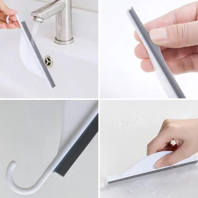 Alt view image 6 of 7 - Squeegee Water Blade Scraper Wiper Cleaning Bathroom Shower Mirror Kitchen Countertop Sink