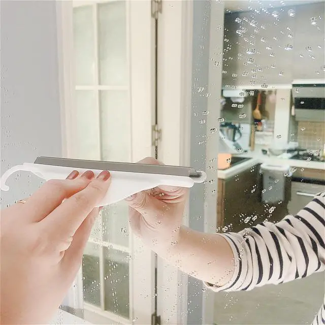 Alt view image 7 of 7 - Squeegee Water Blade Scraper Wiper Cleaning Bathroom Shower Mirror Kitchen Countertop Sink