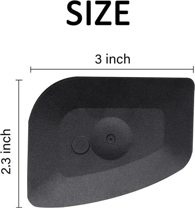 Alt view image 6 of 6 - Azureblue Pan Scraper Dish Scraper Food Scraper Tool Plastic Pot Scraper Kitchen Scraper Grease Scraper Cast Iron Skillet Pan Scraper Tool for Cleaning (3 Pcs, Red)