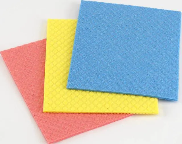 Main image of Casabella Cellulose Sponge Cloths Set of 3 All-Purpose Reusable Cleaning Wipes, 8 x 7-Inch, Assorted Colors