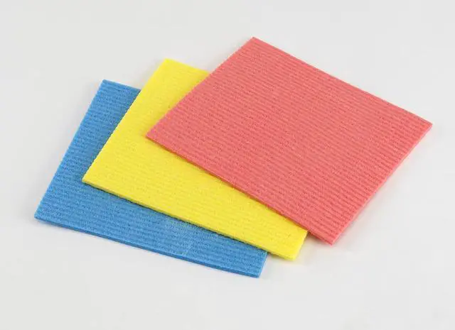 Alt view image 2 of 4 - Casabella Cellulose Sponge Cloths Set of 3 All-Purpose Reusable Cleaning Wipes, 8 x 7-Inch, Assorted Colors