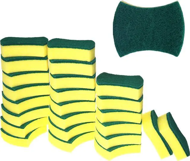 Main image of Kitchen Cleaning Sponge,Eco Non-scratch for Dish,Scrub Sponge(Pack of 24)