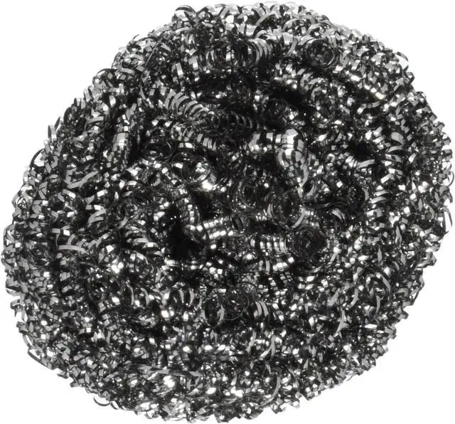 Main image of Winco 50 Grams Stainless Steel Scouring Sponge, 50g | Precise cleaning, Non-corrosive, Great for Kitchen Surfaces, Counters, Cleaning and Facility Care
