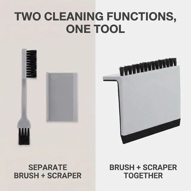 Alt view image 6 of 7 - Black Kitchen Sink Squeegee Cleaner Countertop Brush Wiper Vegetable Cleaning Brush Wiper Home Kitchen Tool Accessories Fruit and Vegetable Cleaning Brushes