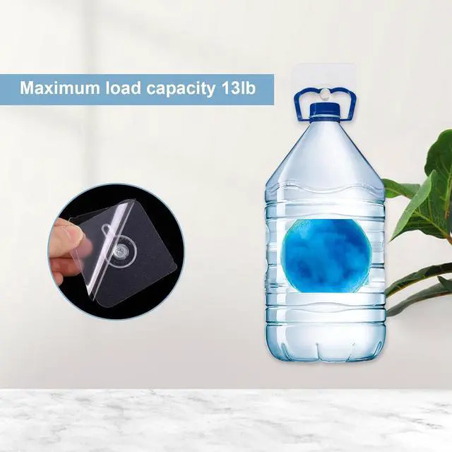 Alt view image 6 of 7 - 30 Pcs Self Adhesive Wall Hooks No Drill Hooks for Hanging, No-Trace Sticker Frame Hangers Without Nails for Mount Wall Shelf, Bathroom, Heavy Duty Adhesive Wall Hooks for Kitchen (30, m)