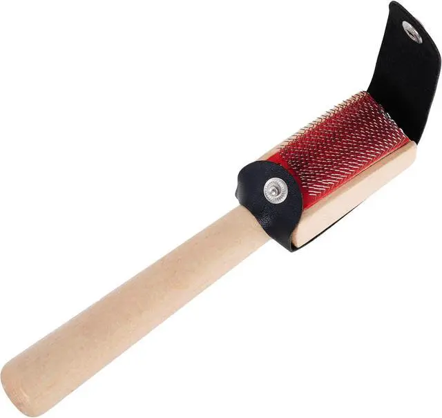 Alt view image 3 of 7 - Jmkcoz Dancing Shoes Brush Wooden Suede Sole Shoe Brush Cleaner Cleaning Brush for Modern Latin Dance Shoes Wire Brush