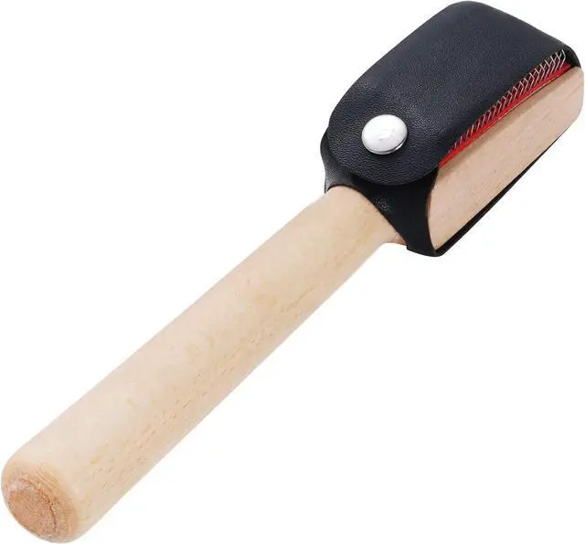 Alt view image 7 of 7 - Jmkcoz Dancing Shoes Brush Wooden Suede Sole Shoe Brush Cleaner Cleaning Brush for Modern Latin Dance Shoes Wire Brush