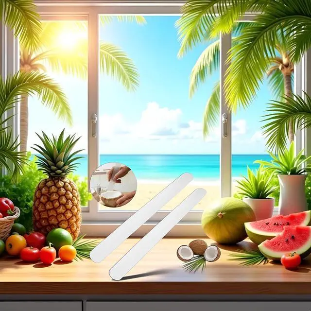 Alt view image 5 of 7 - 2Pcs White Coconut Opener,Coconut Meat Scraper,Soft and Flexible Coconut Egg Tools Kitchen Utensils and Gadgets for Coconut Melon Ballers Melon Ballers,Fruit and Vegetable Tools