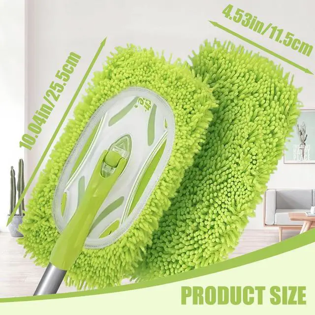 Alt view image 5 of 6 - 4 Pack Reusable Mop Pads Refill Compatible with Swiffer Sweeper Mop | Dry Sweep & Wet Mop, Washable Cloth 100 Times, Pick Dirt, Dust & Pet Hair for Hardwood, Tile, Laminate, Kitchen, Bathroom