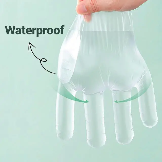 Alt view image 4 of 6 - Compostable Food Gloves 100% Compost Disposable Food Grade for Kitchen Cooking Cleaning ASTM D6400 BPI Certified 100 Couts Large
