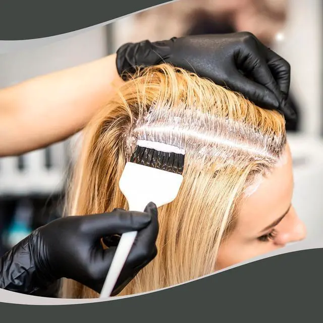 Alt view image 2 of 7 - Black Vinyl-Nitrile Disposable Gloves, 4.5mil, Latex & Powder-Free, For Salon, Cleaning, Food Prep, & More