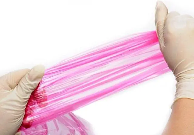 Alt view image 4 of 5 - 50pcs Disposable Long Plastic Gloves, Veterinary Insemination Gloves, Full Arm Long Sleeve, Field Dressing
