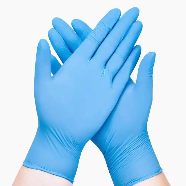 Alt view image 4 of 6 - SwiftGrip Disposable Nitrile Exam Gloves, Blue, Latex Free, Medical Gloves for Cleaning, Food-Safe, Powder Free, Non-Sterile
