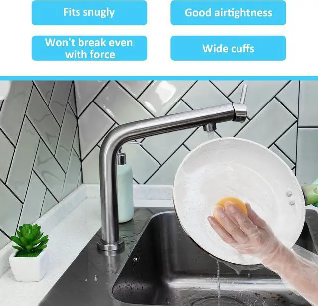 Alt view image 5 of 7 - QfwdfcTrenz 20Pcs Long Disposable Gloves, 23.6inch Cleaning Plastic Gloves Elbow Length Plastic Waterproof Sleeve for Cooking, Dishwashing, Hair Color, Field Dressing, House Gardening
