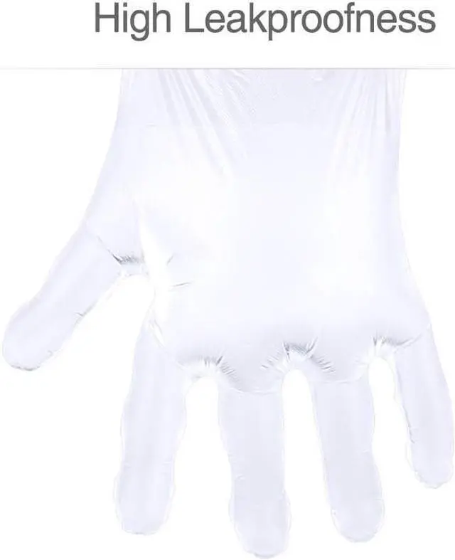 Alt view image 5 of 7 - LOVENJOY 500 PCS Clear Disposable Food Service Gloves, Free Size