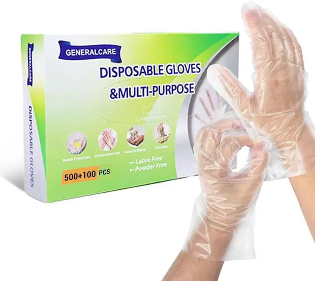 Alt view image 2 of 7 - Disposable Plastic Gloves Food Handling Service Gloves Disposable For Cooking