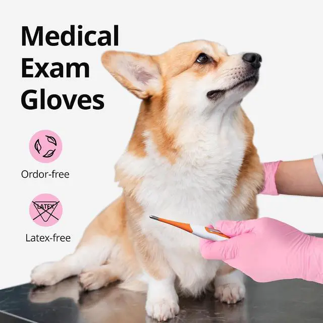 Alt view image 3 of 7 - SwiftGrip Nitrile Exam Gloves, 4 Mil, Cherry Blossom, Food Safe Gloves Disposable Latex Free, Powder Free