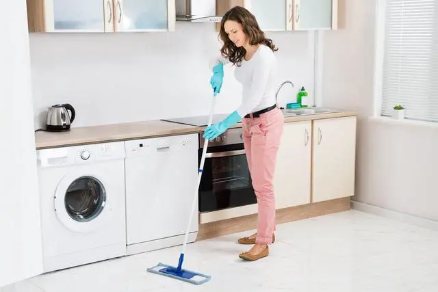 Alt view image 6 of 7 - Tusko Products Best Nitrile Rubber Cleaning, Household, Dishwashing Gloves, Latex Free, Vinyl Free, Reusable not Disposable, Medium M (1 Pair)