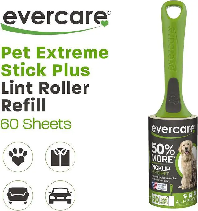 Alt view image 2 of 7 - Evercare Pet Hair Extra Sticky 60 Layer Lint Roller
