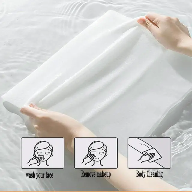 Alt view image 5 of 6 - Compressed Towel Tablet Portable Face Towel Washcloth (28 Pack) | Reusable Wet and Dry Disposable Towel, Baby Towel or Dog Towel Camping Wipes for Travel Hiking Home Beauty (Bluk)
