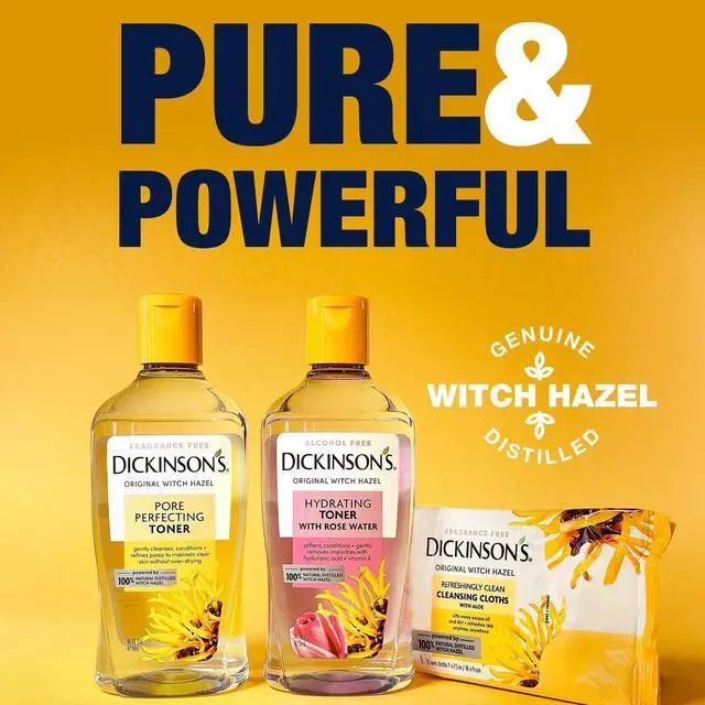 Alt view image 5 of 7 - Dickinson's Witch Hazel Cleansing Cloths with Aloe | 25 Extra-Large Cloths | 100% Natural Distilled Witch Hazel; Cleanses & Refreshes Skin, Extra Large Cloths