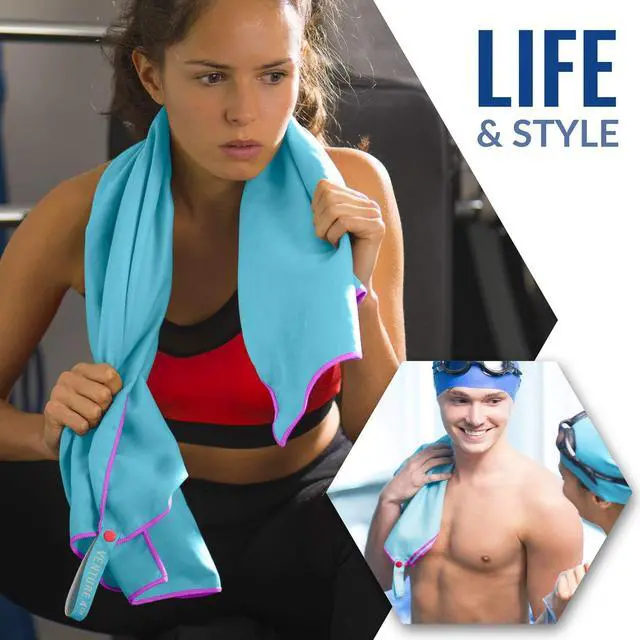 Alt view image 6 of 6 - VENTURE 4TH Quick Dry Travel Towel, Ultra Soft Microfiber - 3 Sizes | Odor-resistant, absorbs 7x more than cotton. Fast-drying, skin-friendly microfiber. Includes tear-resistant carry bag.