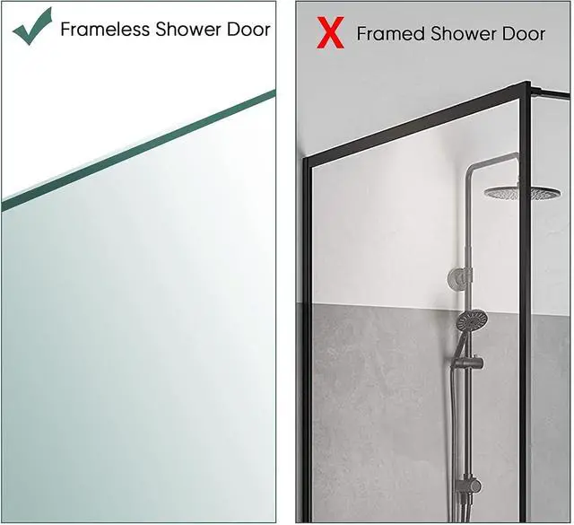 Alt view image 6 of 6 - Taozun Shower Door Hooks - Towel Hooks for Bathroom Frameless Glass, Squeegee Hook, Over Glass Hook - Black Stainless Steel 2 Pack
