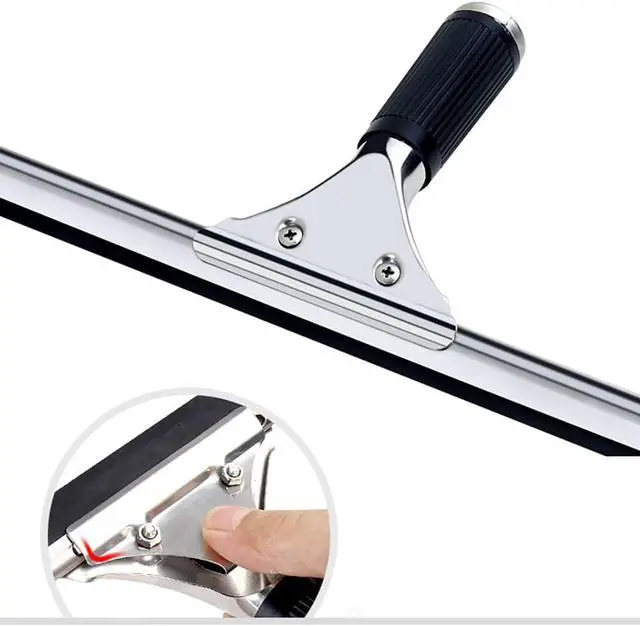 Alt view image 4 of 5 - Black 15cm 6in Window Squeegee All Purpose Squeegee for Glass Shower Doors, Car Window, Home Mirrors, Bathroom Cleaner Wiper Accessory(6in/15cm, Black)