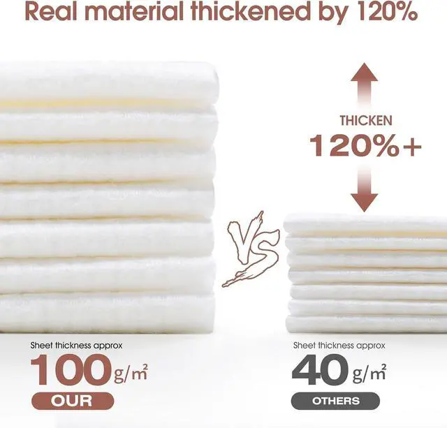 Alt view image 3 of 7 - Disposable Face Towel Cloth Thicker Large Size 10"X12"Face Towelettes Disposable for Washing Clean Skin Towels Cleaning Towels