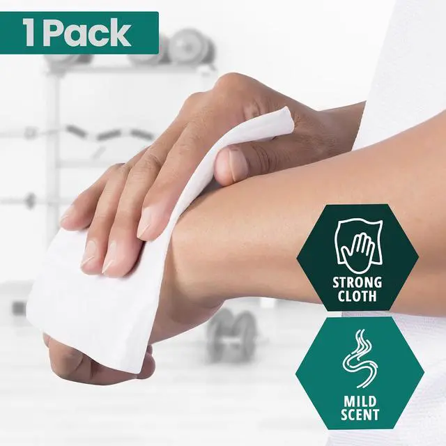 Alt view image 4 of 5 - MED PRIDE XL Premoistened Adult Washcloths 8x12 in,Sensitive Skin,80 Count