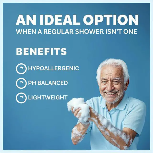 Alt view image 6 of 7 - Scrubzz Disposable Rinse Free Bathing Wipes - 25 Pack - All-in-1 Single Use Shower Wipes, Simply Dampen, Lather, and Dry Without Shampoo or Rinsing
